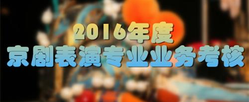 制服美女小穴被操国家京剧院2016年度京剧表演专业业务考...